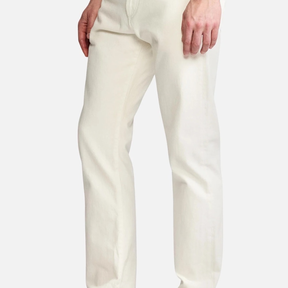 RALPH LAUREN PURPLE LABEL white Japanese Denim 5 Pocket Pant $795 size 36x34